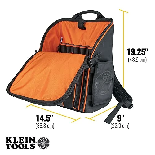 Klein Tools 55482 Tool Bag Backpack, Tradesman Pro Tool Organizer w/ 21 Pockets — product image 3