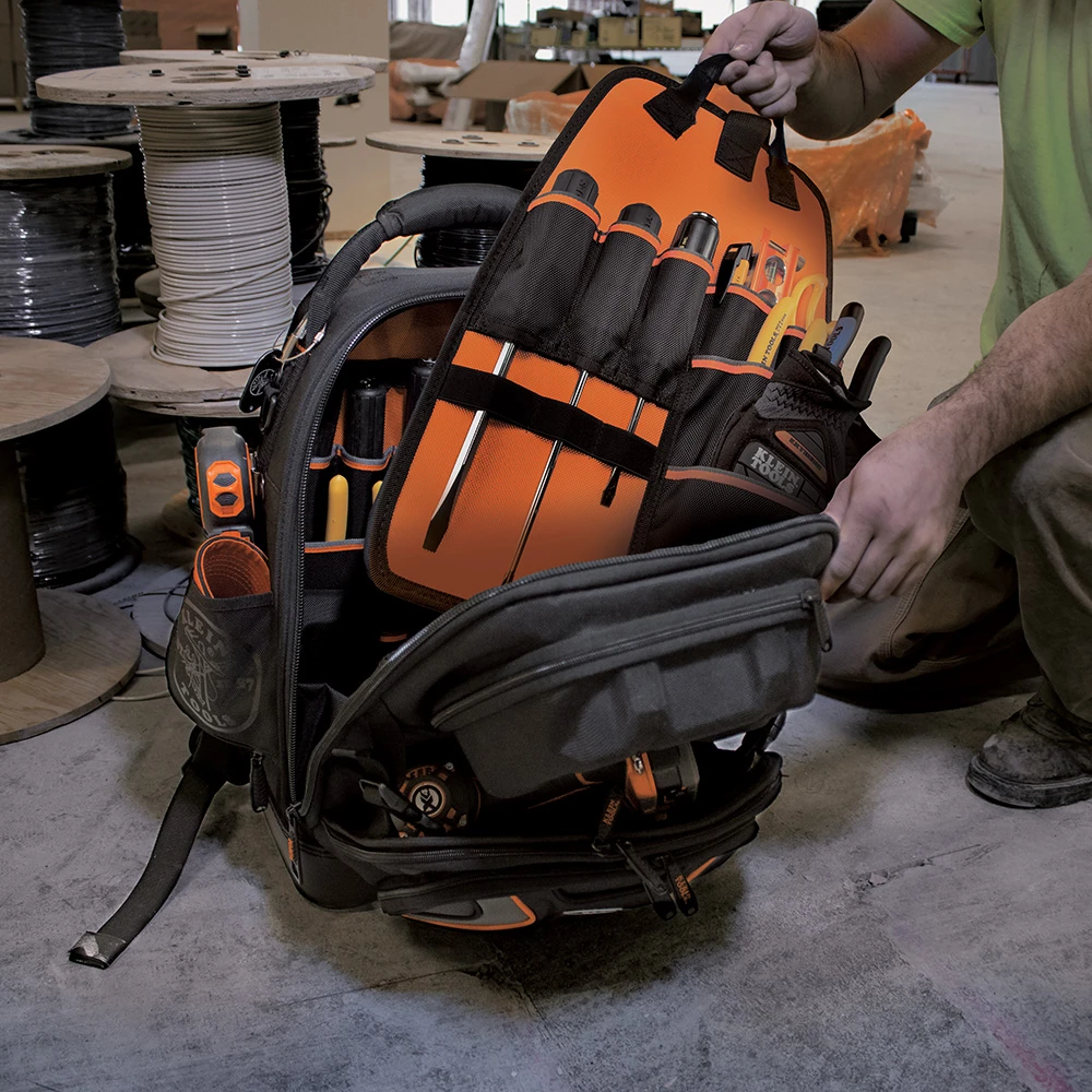Klein Tools 55485 Backpack Tool Bag, 48 Pockets for Hand Tools, Heavy Backpack — product image 2