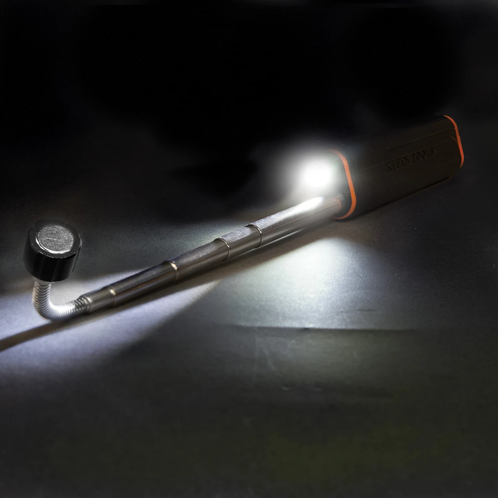 Klein Tools 56027 Telescoping Magnetic Pickup Tool with LED Light — product image 3