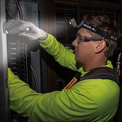 Klein Tools 56048 Rechargeable Auto-Off LED Headlamp, Adjustable Fabric Strap — product image 3