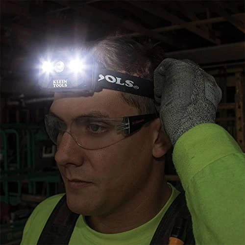 Klein Tools 56048 Rechargeable Auto-Off LED Headlamp, Adjustable Fabric Strap — product image 4