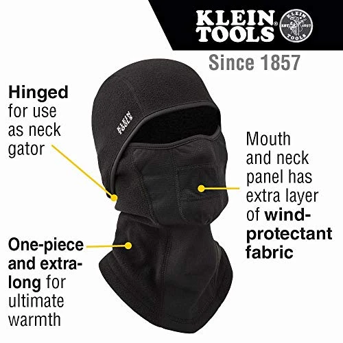 Klein Tools 60132 Balaclava, Warm Breathable Fleece Wind Proof — product image 2