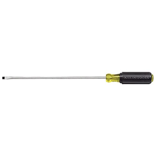 Klein Tools 608-10 1/8" Cabinet Tip Miniature Screwdriver with 10" Round Shank