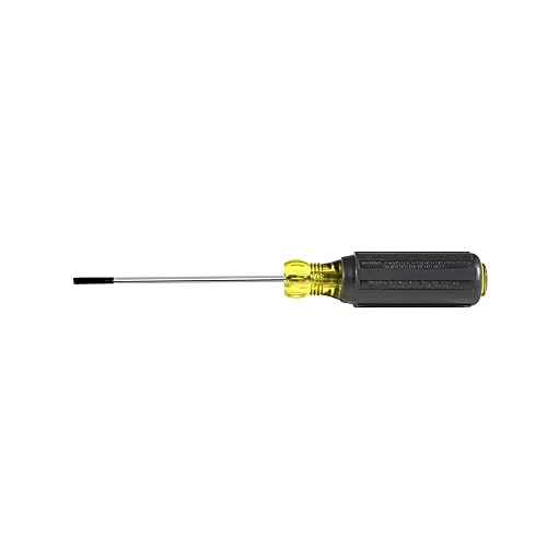 Klein Tools 612-4 Flat Head Terminal Block Screwdriver, 1/8-Inch Cabinet Tip, 4" — product image 4