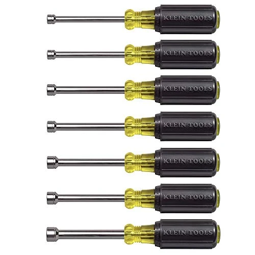 Klein Tools 65160 Tool Set, Metric Nut Driver Set 5, 5.5, 6, 7, 8, 9, and 10 mm
