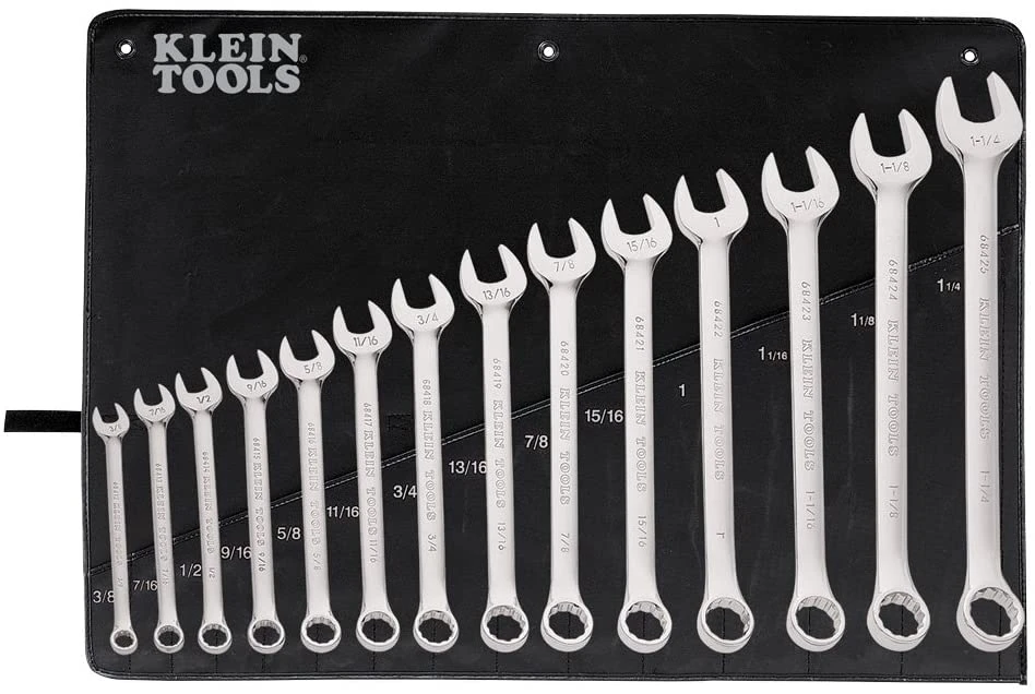 Klein Tools 68406 Combination Wrench Set, 14-Piece