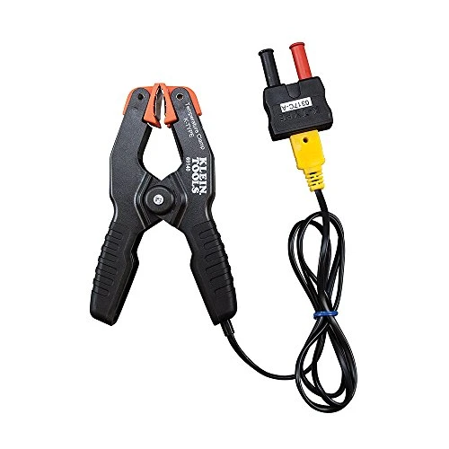 Klein Tools 69140 K-Type Thermometer, Pipe Temperature Clamp for HVAC
