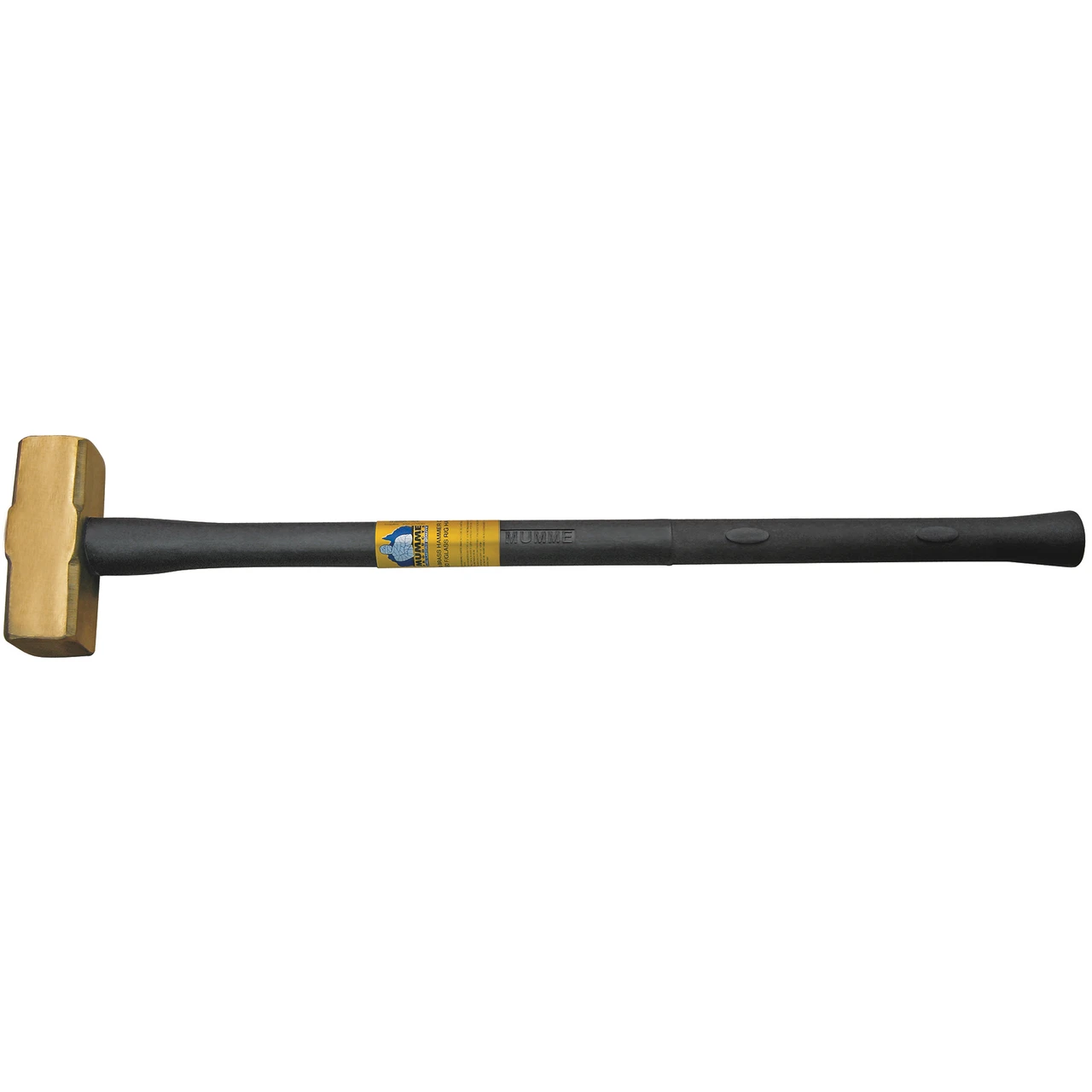 Klein Tools 7HBRFRH04 Brass Sledge Hammer, FGL Rubber Grip, 4-Pound