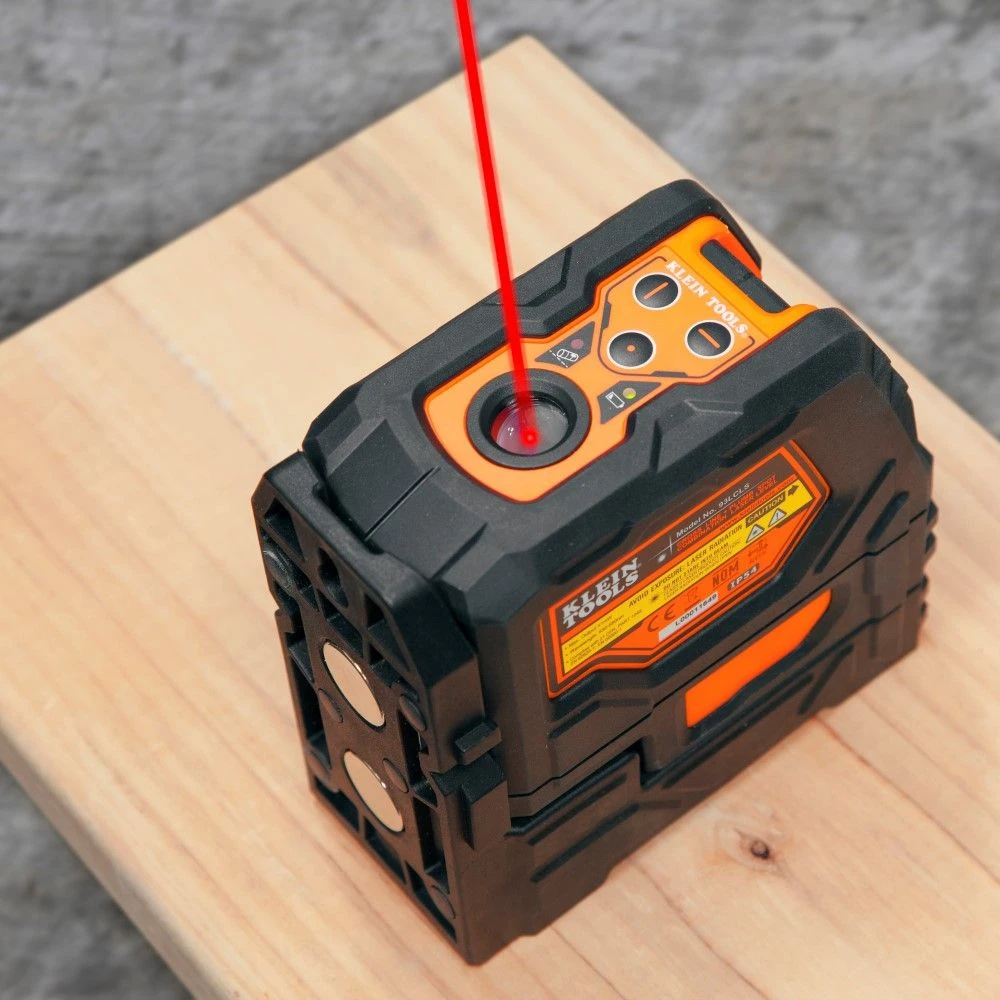 Klein Tools 93LCLS Laser Level, Self-Leveling Red Cross-Line Level & Plumb Spot — product image 5