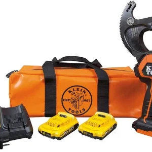 Klein Tools BAT20-G1 Battery-Operated ACSR Closed-Jaw Cutter, 2 Ah
