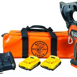 Klein Tools BAT20GD10 Battery-Operated Cu/Al Closed-Jaw Cutter, 2 Ah