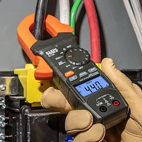 Klein Tools CL120 Digital Clamp Meter, Auto-Ranging 400 Amp AC, AC/DC Voltage — product image 3