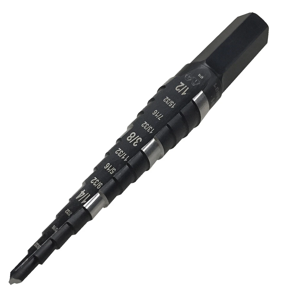 Klein Tools KTSB01 High Speed Steel Fast Starting #1 Step Drill Bit 1/8 - 1/2 in — product image 2