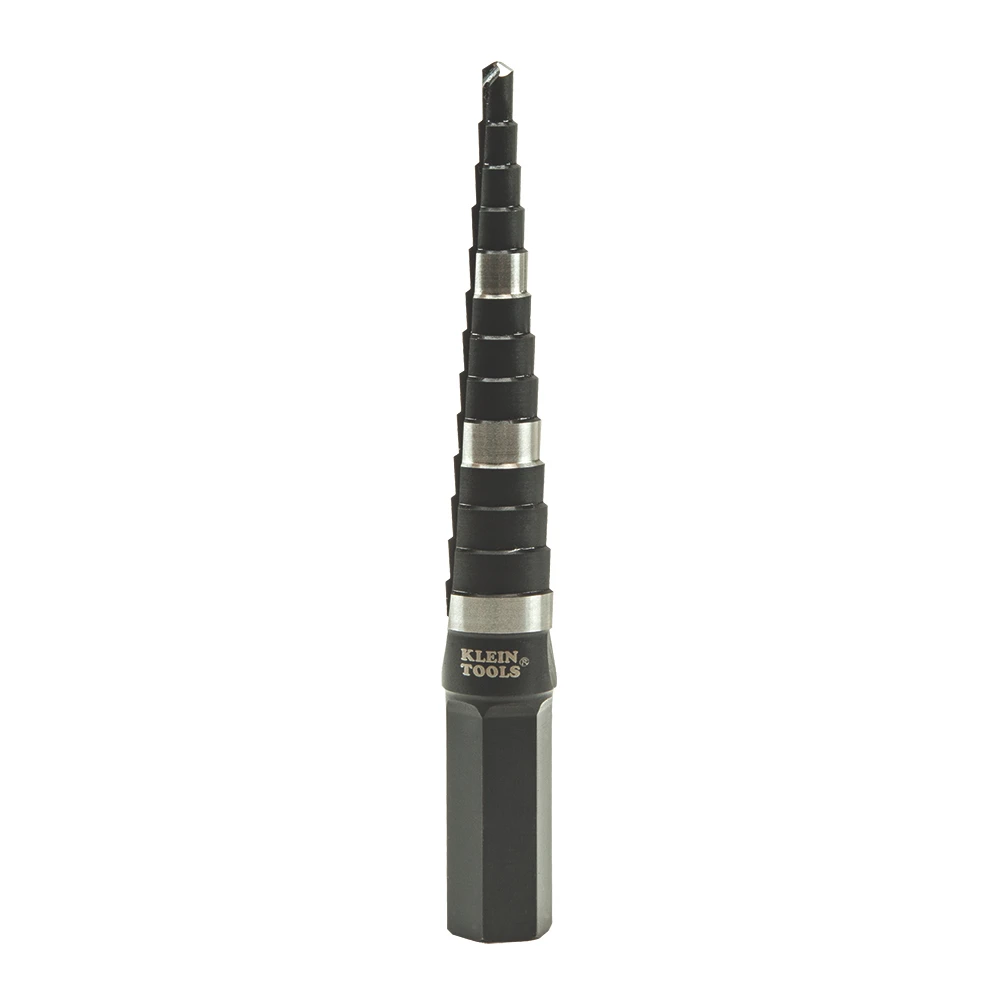 Klein Tools KTSB01 High Speed Steel Fast Starting #1 Step Drill Bit 1/8 - 1/2 in — product image 3