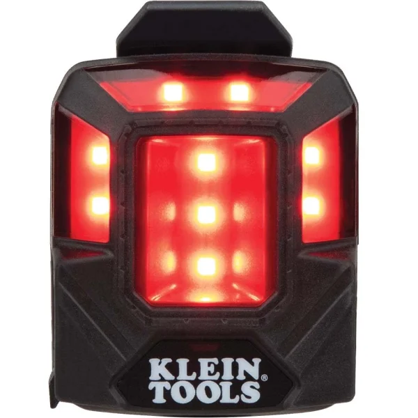 Klein Tools Rechargeable Safety Light W/Magnet, Rd, Mounts To Hard Hats (56063)