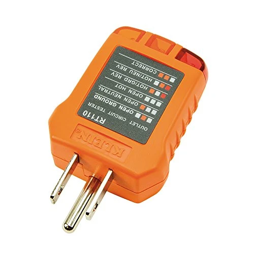 Klein Tools RT110 Receptacle Tester for North American AC Electrical Outlet — product image 4