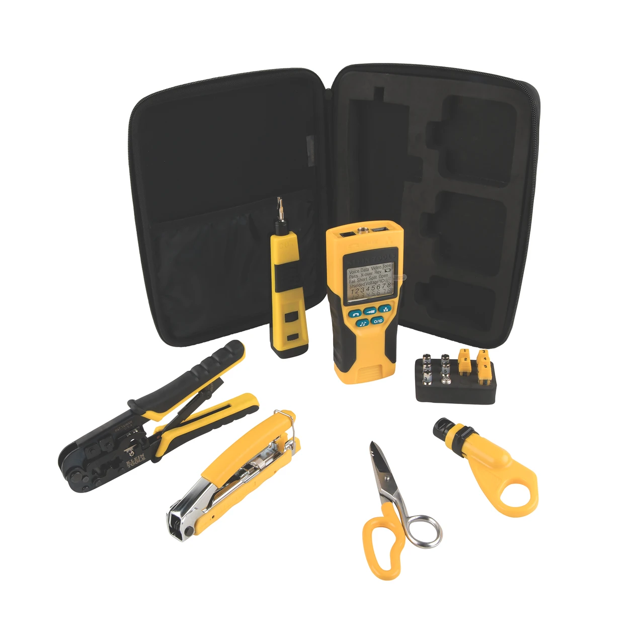 Klein Tools VDV001819 Tool Set has Crimpers, Scout Pro 2 - 6-Piece