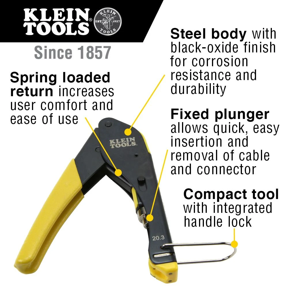 Klein VDV026211 Coax Cable Installation Kit with Zipper Pouch — product image 2