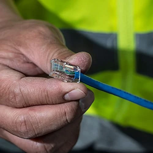 Klein VDV826-763 Pass-Thru Modular Data Plugs for RJ45, Pass Through Connectors — product image 4