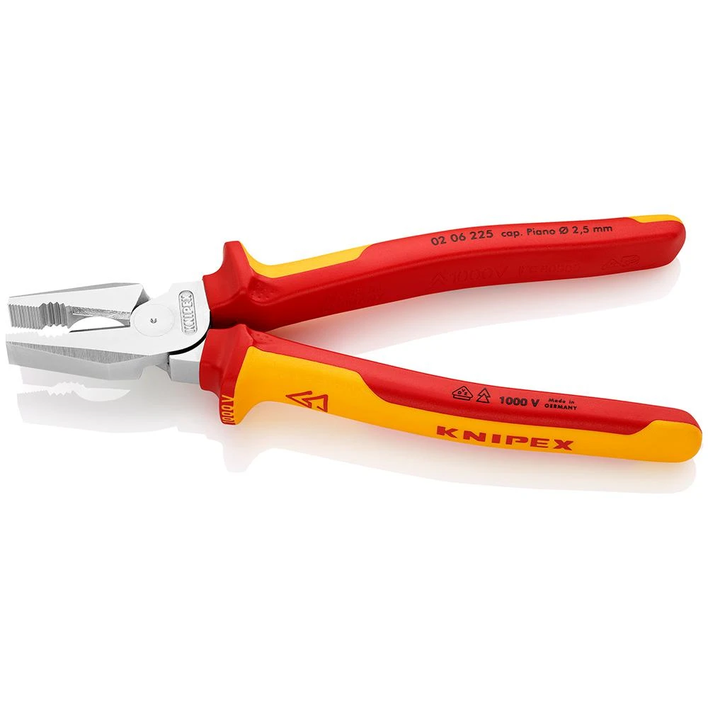 Knipex High Leverage Combination Pliers, 9 Inch, 1000V Rated (0206225) — product image 2