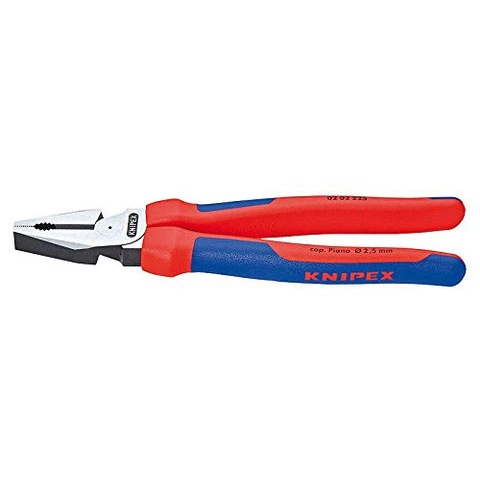 Knipex High Leverage Combination Pliers with Multi-Component Grips, 9-Inch (0202225)