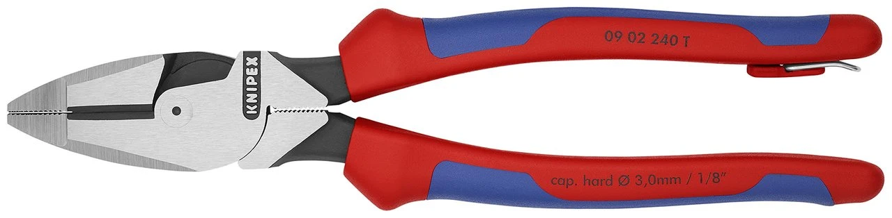 Knipex 1/4" Ultra High Leverage Lineman's Pliers-Tethered Attachment (0902240TBKA) — product image 3