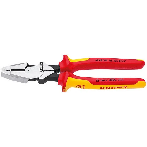 Knipex Lineman's Pliers Insulated Dual-Component Handles 9 1/2" (0908240US)