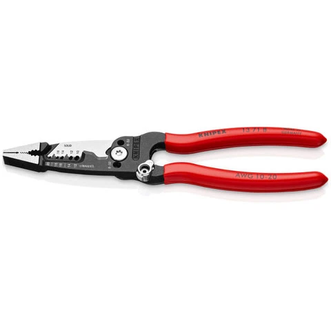 Knipex Forged Wire Strippers, 8" with Plastic Grip (13718)