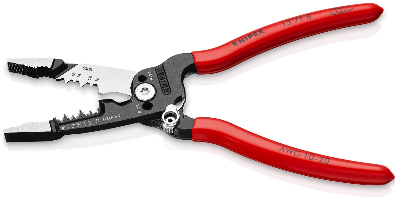 Knipex Forged Wire Strippers, 8" with Plastic Grip (13718) — product image 4