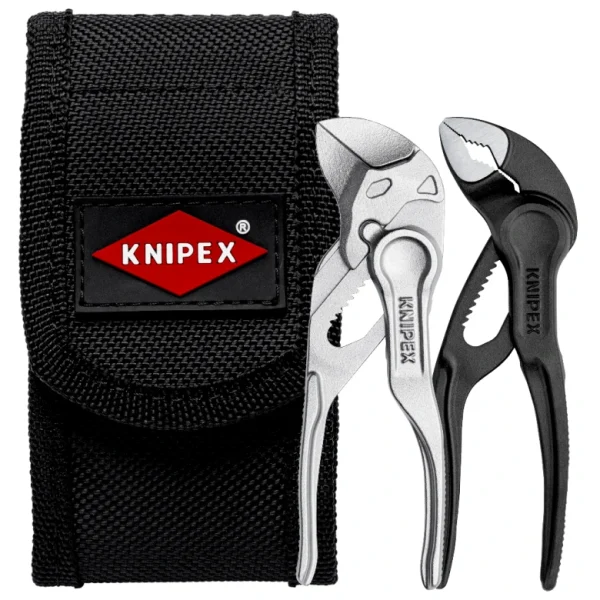 Knipex 2-Pc Mini Pliers XS Set in Belt Pouch (002072V04XS)