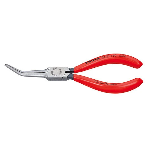 Knipex Flat Nose Pliers, Needle Nose, 6-1/4" (3121160)