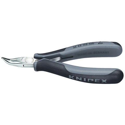 Knipex Electronics Pliers ESD with Multi-Component Grips 4 1/2" (3542115ESD)
