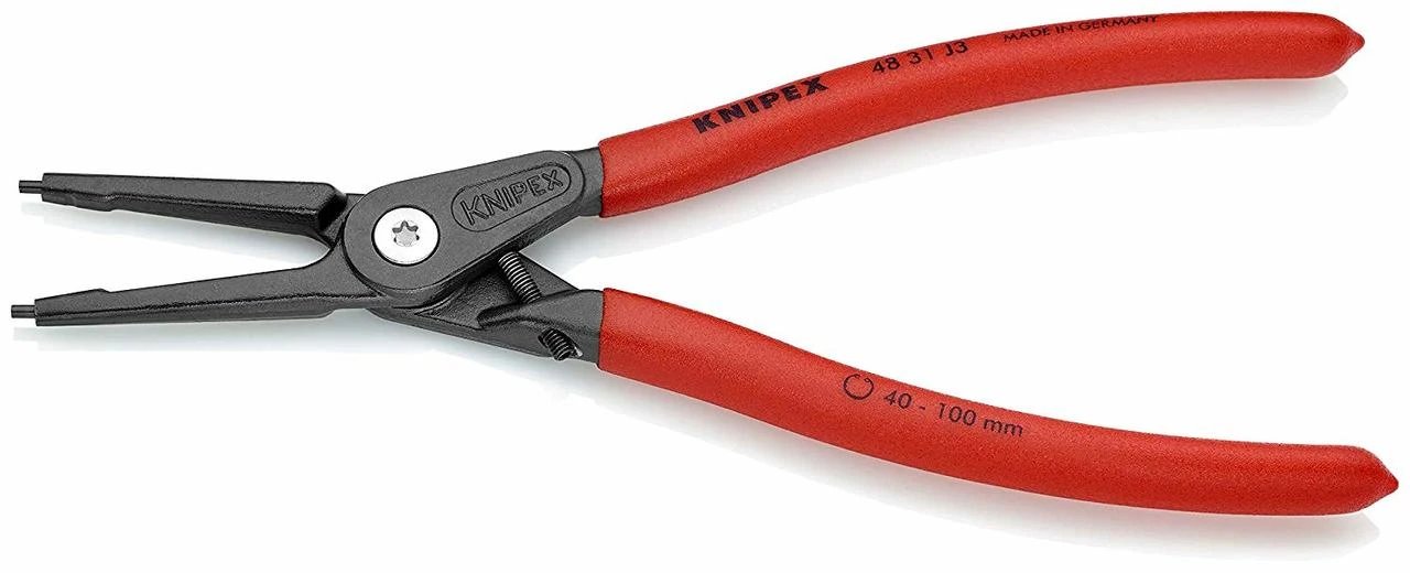 Knipex 48 31 J3 Precision Circlip Pliers for Internal Circlips 40-100mm (4831J3) — product image 2