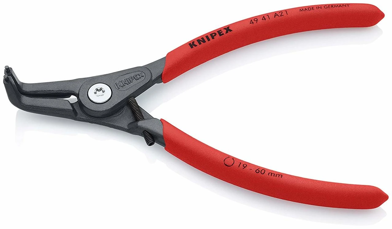 Knipex 49 41 A21 Precision Circlip Pliers 19-60mm Bore 90° Angled — product image 2