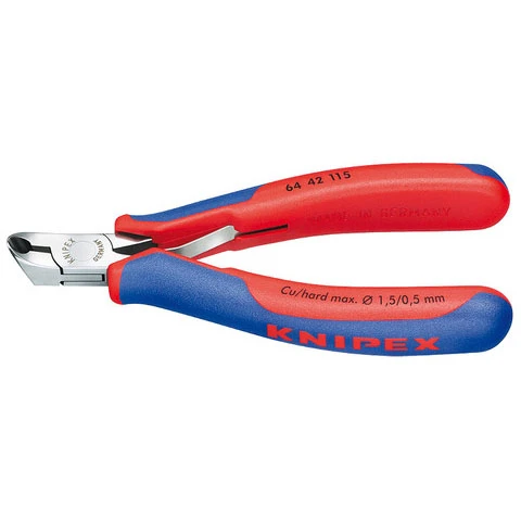Knipex Electronics End Cutting Nipper with Multi-Component Grips (6442115)