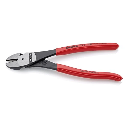 Knipex High-Leverage Diagonal Cutter, Chrome-Plated, 8-Inch (7421200) — product image 2