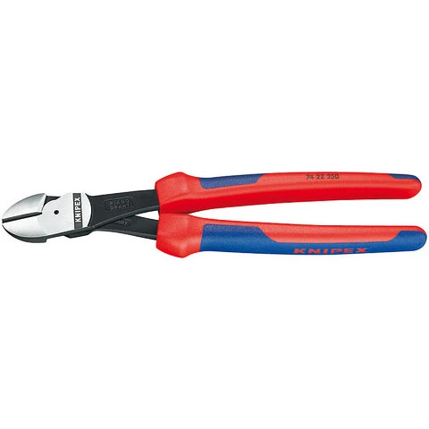 Knipex High Leverage Diagonal Cutter 10" with Multi-Component Grips (7422250SBA)