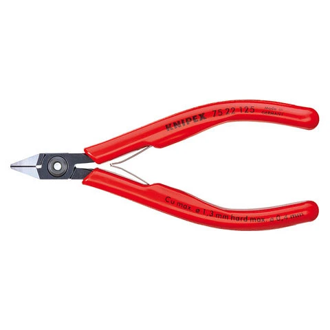 Knipex Electronics Diagonal Cutter, Burnished, 5" (7522125)