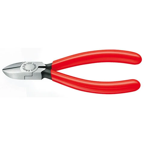 Knipex Diagonal Cutter for Electromechanics, Plastic Coated 5" (7601125)