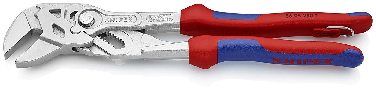 Knipex 7" Pliers Wrench with Tether Attachment, Comfort Grip (8605180TBKA) — product image 2