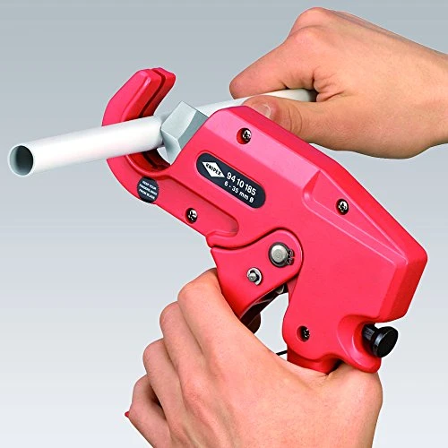 Knipex Pipe Cutter for Plastic Conduit Pipes 7.25" (9410185) — product image 2