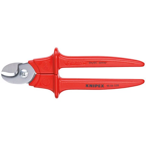 Knipex Cable Shears Plastic Insulated VDE Tested 9-1/4 In (9506230)