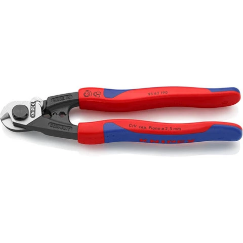 Knipex Wire Rope Cutters, Multi-Component, 7 1/4-Inch (9562190)