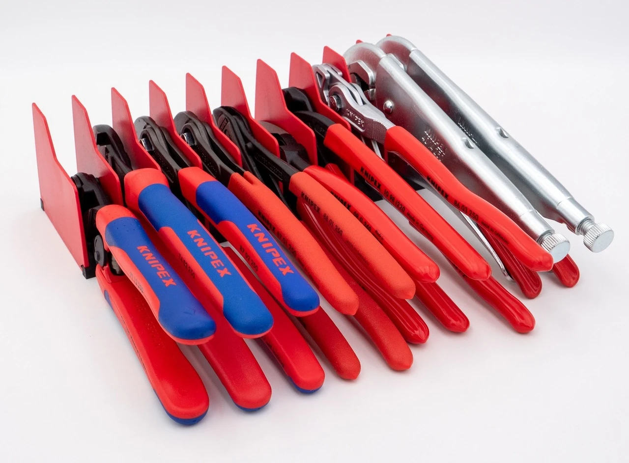 Knipex 4 Pc Cobra Pliers Set with Tool Holder Rack (9K0080138US) — product image 2