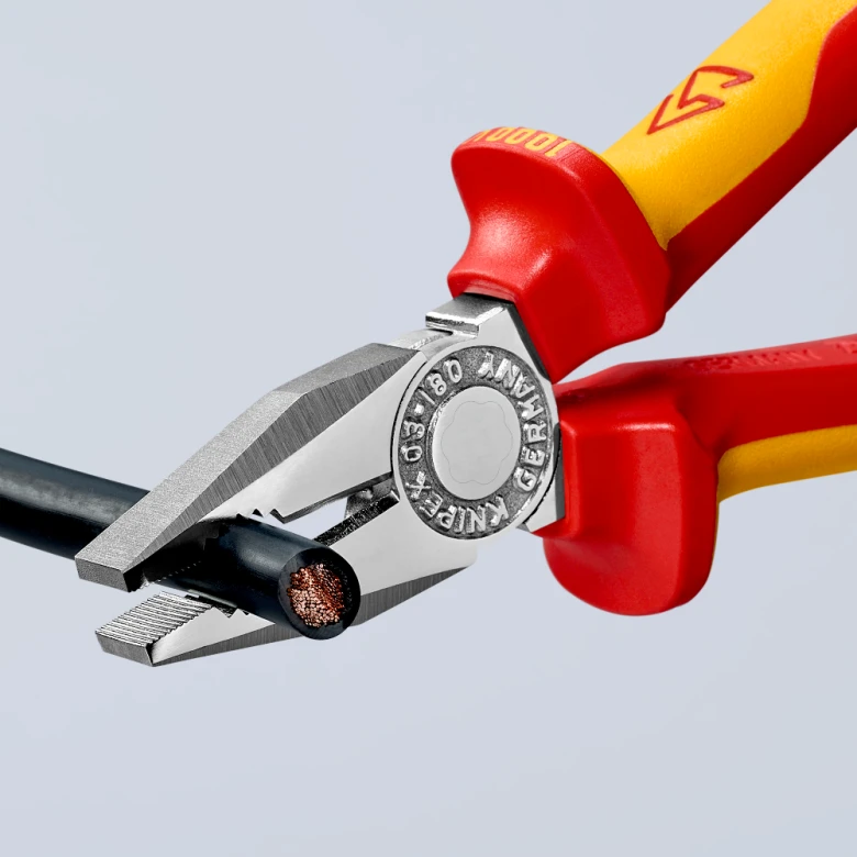 Knipex Combination Pliers Chrome 1000V Insulated (306180) — product image 4