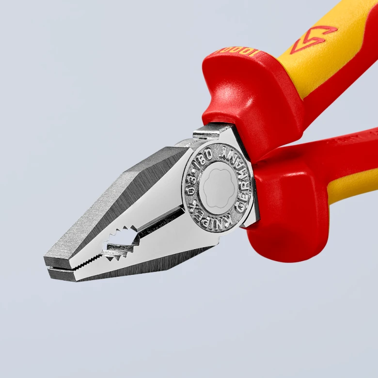 Knipex Combination Pliers Chrome 1000V Insulated (306180) — product image 5