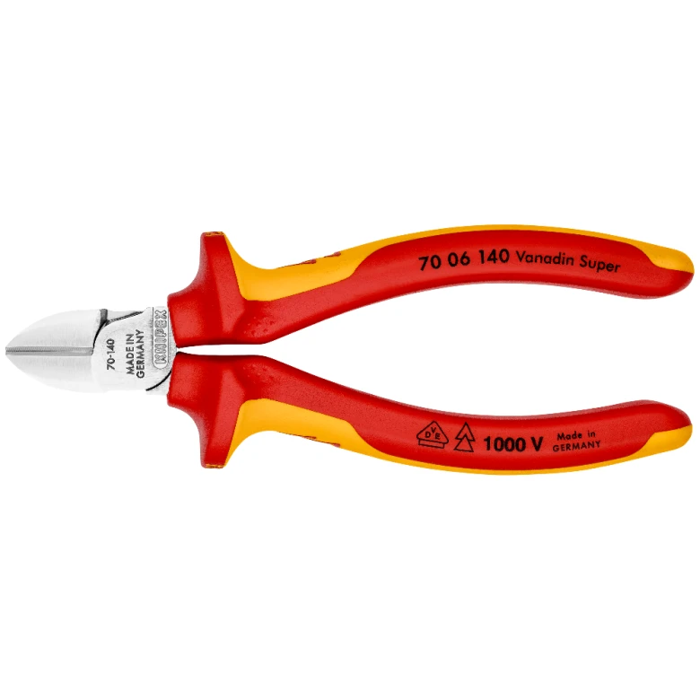 Knipex 1000V Insulated Diagonal Cutter 125mm (7006140) — product image 2