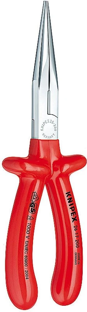 Knipex Long Nose Pliers with Cutter, 1000V Insulated Yellow (2618200SBA) — product image 3