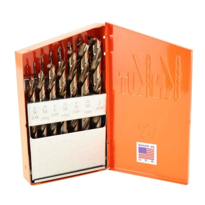 KnKut 15pc HD M35 Cob Jobb. Drill Bit Set 1/16"-1/2" by 32nds (15KK35) — product image 2