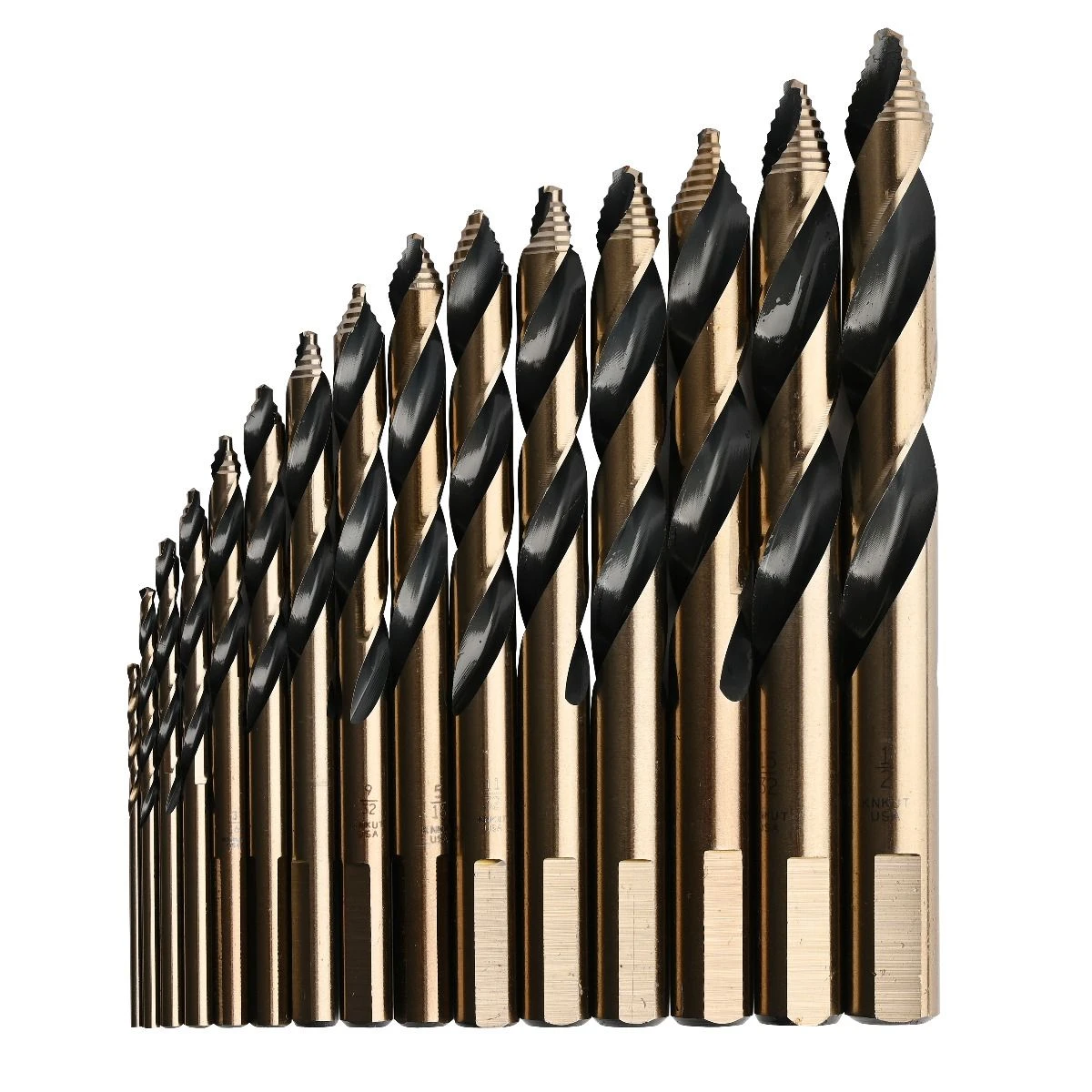 KnKut 21pc Mech Step Point Drill Bit Set 1/16"- 3/8" by 64ths (21KK10) — product image 3